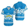 Los Angeles Chargers Hibiscus Flowers Hawaiian Shirt