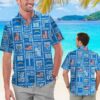 Los Angeles Chargers Square Pattern NFL Football Team Hawaiian Shirt