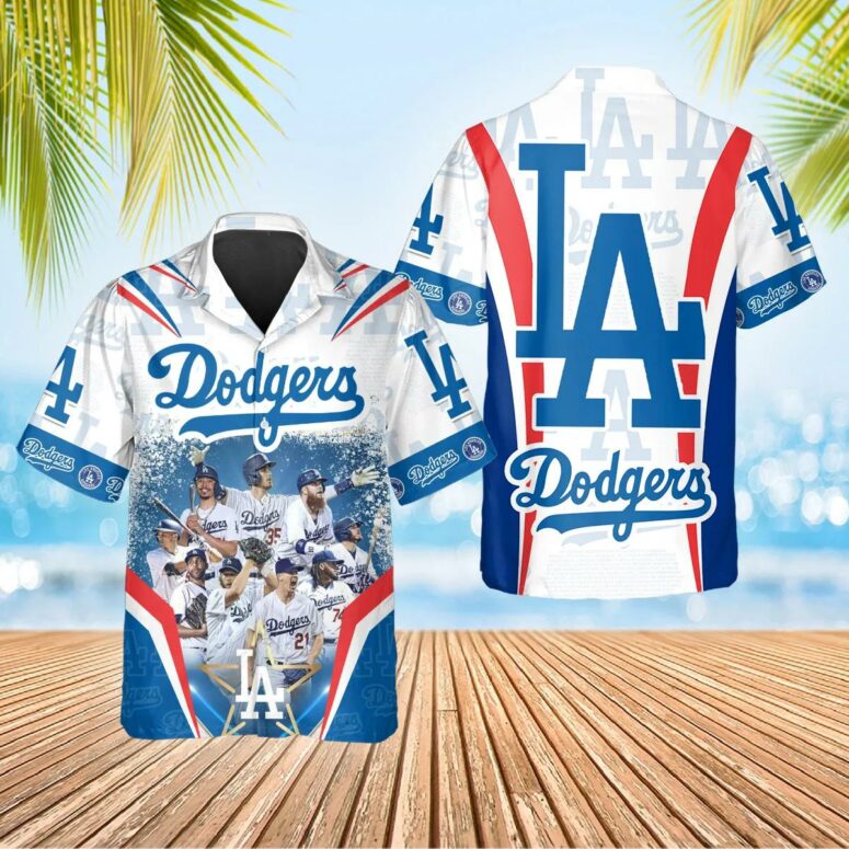 Los Angeles Dodgers Champions All Stars Hawaiian Shirt Los Angeles Dodgers Champions All Stars Hawaiian Shirt