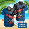 Los Angeles Dodgers Personalized Tiki Surfer Hawaiian Shirt