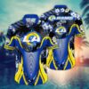 Los Angeles Rams Basic V1 NFL Football Team Hawaiian Shirt
