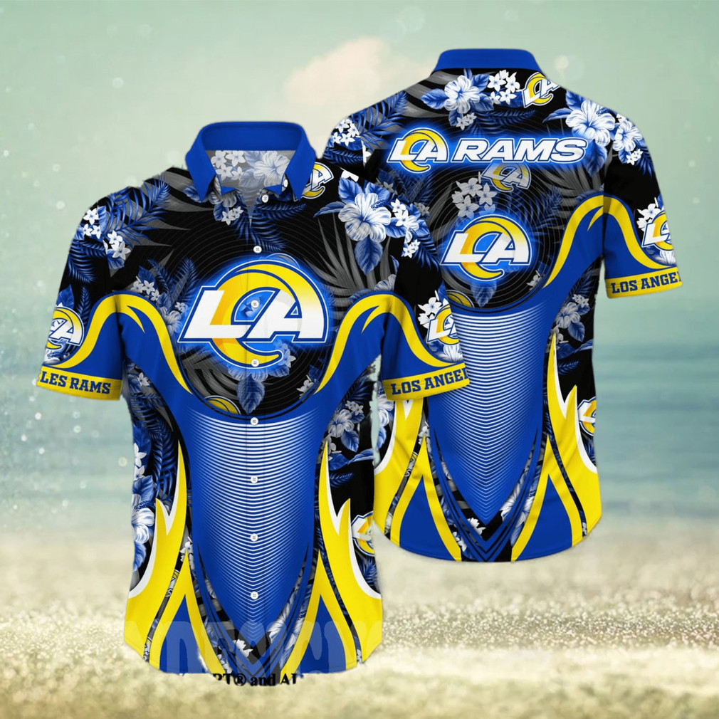 Los-Angeles-Rams-Floral-Classic-All-Over-Printed-Hawaiian-Shirt-1