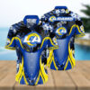 Los Angeles Rams Floral Classic All Over Printed Hawaiian Shirt