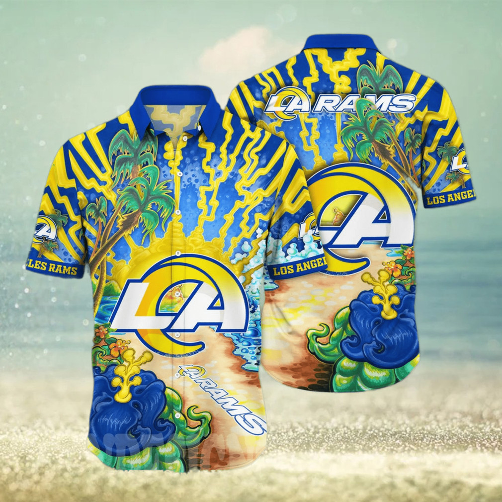 Los-Angeles-Rams-Flower-Colorful-Printed-Hawaiian-Shirt-1