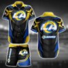 Los Angeles Rams Lightning Edge Hawaiian Shirt