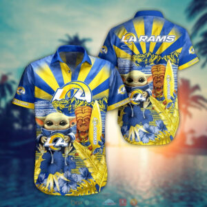 Los Angeles Rams NFL Baby Yoda Hawaiian Shirt