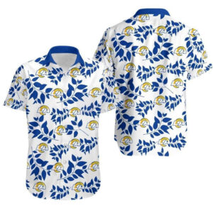 Los Angeles Rams NFL Leaves Hawaiian Shirt