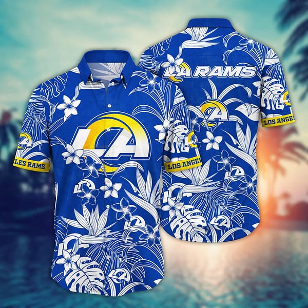 Los Angeles Rams Plants NFL Football Team Hawaiian Shirt Los Angeles Rams Plants NFL Football Team Hawaiian Shirt