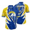Los Angeles Rams Starry Lace-Up Hawaiian Shirt