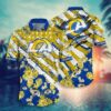Los Angeles Rams Striped Paradise Hawaiian Shirt