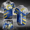 Los Angeles Rams Torn Stripe Hawaiian Shirt