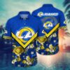 Los Angeles Rams Yellow Flowers NFL Football Team Hawaiian Shirt