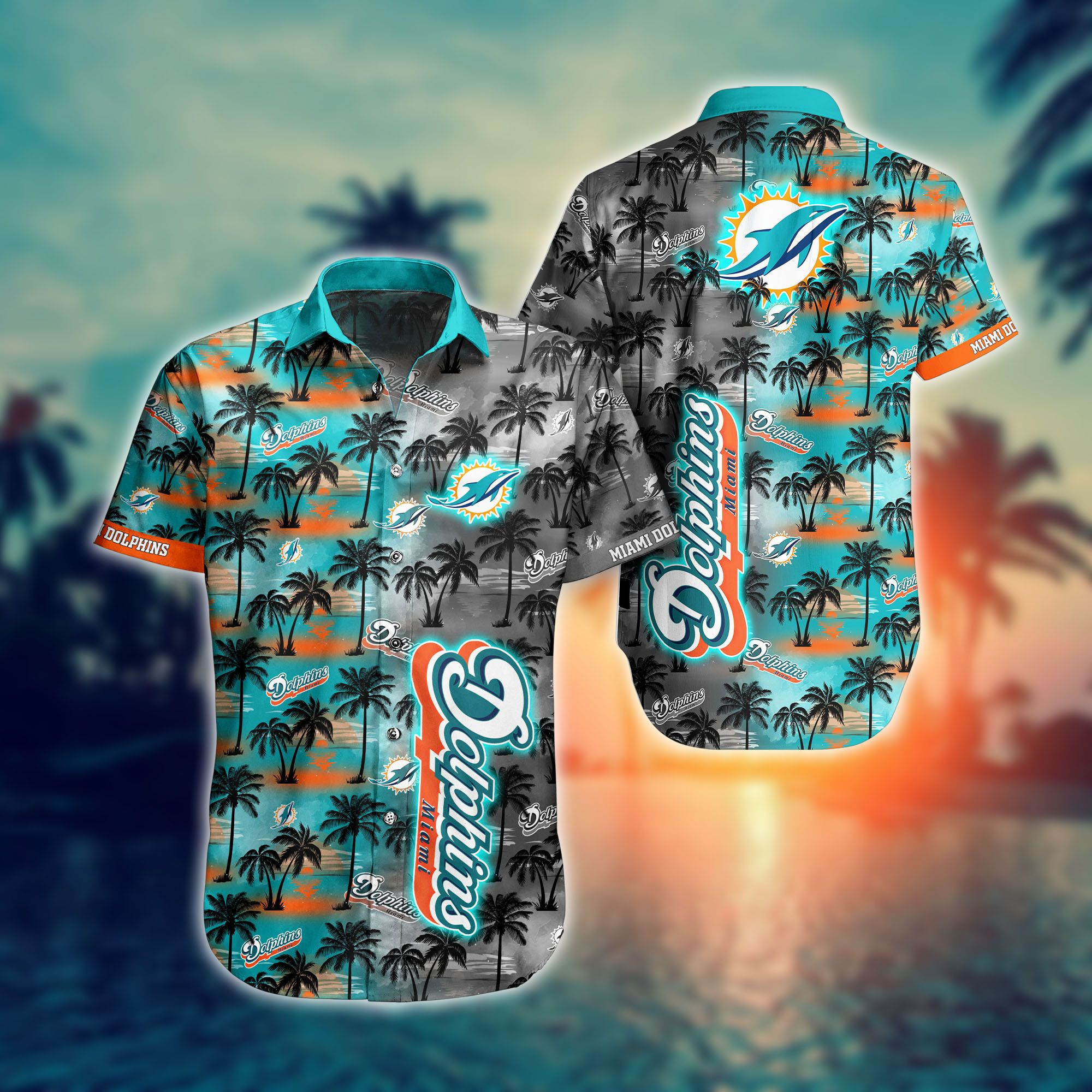 Miami Dolphins Cool Floral Pattern Hawaiian Shirt Miami Dolphins Cool Floral Pattern Hawaiian Shirt