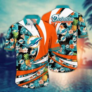 Miami Dolphins Fruits NFL Football Team Hawaiian Shirt