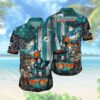 Miami Dolphins Horror Characters NFL Football Team Hawaiian Shirt