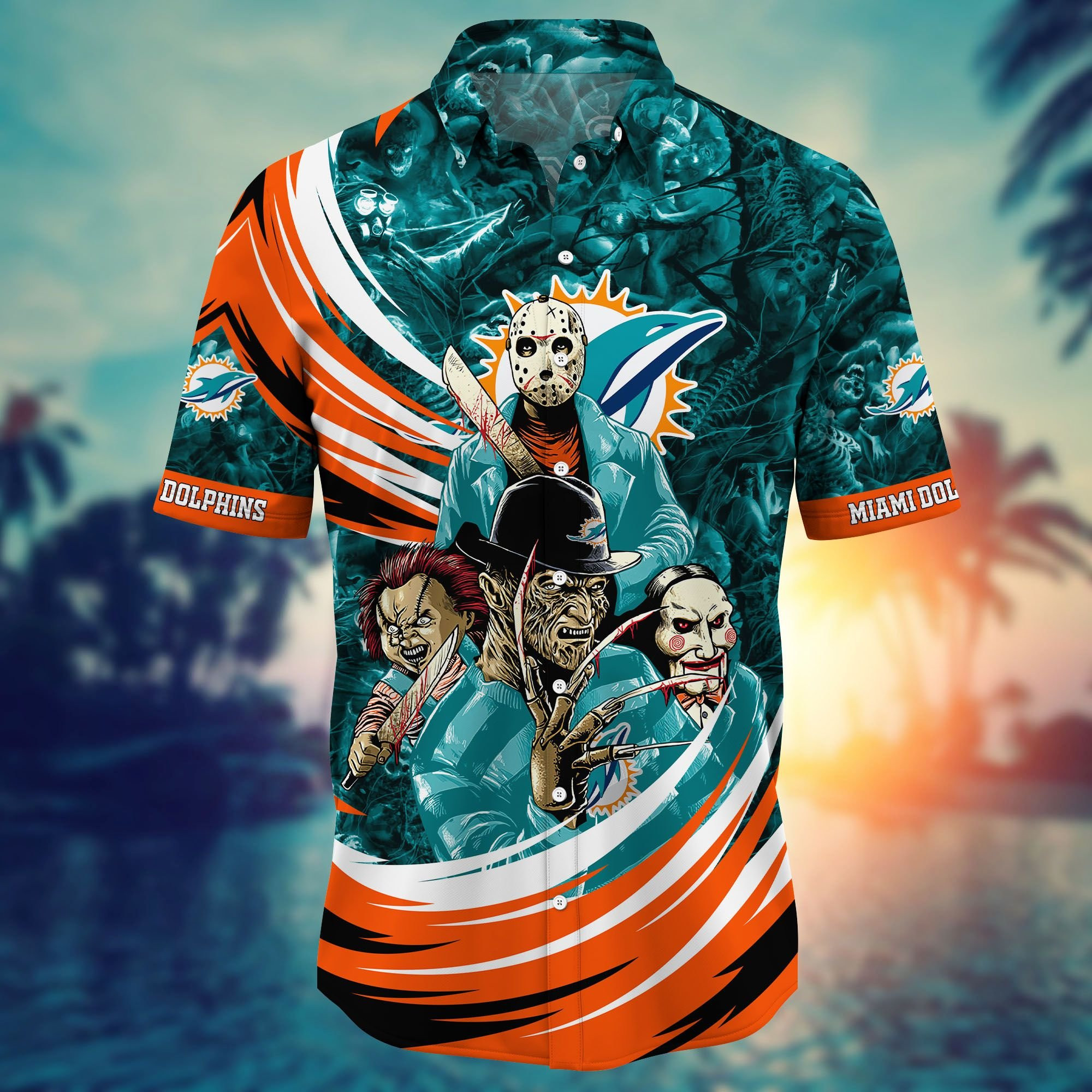 Miami-Dolphins-NFL-Halloween-Style-Hawaiian-Shirt-1