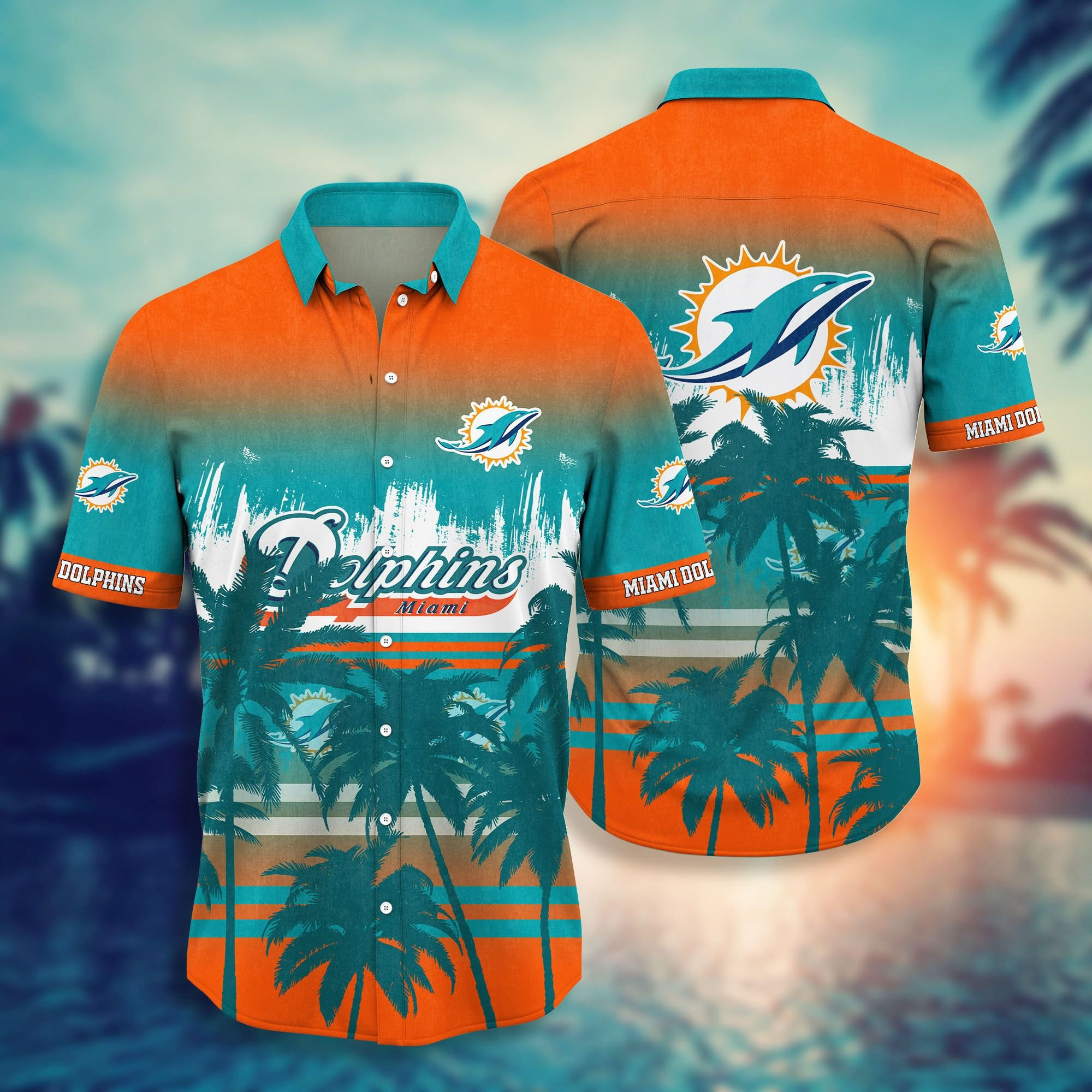 Miami Dolphins NFL Style Hot Hawaiian Shirt V8 Miami Dolphins NFL Style Hot Hawaiian Shirt V8