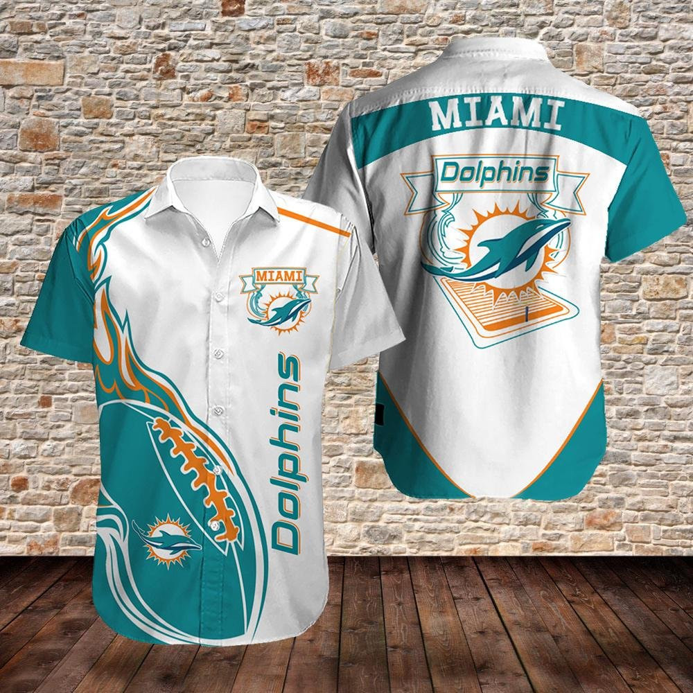 Miami Dolphins New Design Hawaiian Shirt V2 Miami Dolphins New Design Hawaiian Shirt V2
