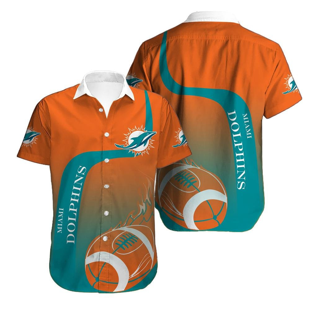 Miami Dolphins New Design Hawaiian Shirt V4 Miami Dolphins New Design Hawaiian Shirt V4