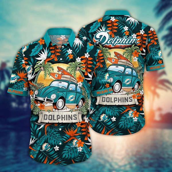 Miami Dolphins Road Trip NFL Football Team Hawaiian Shirt Miami Dolphins Road Trip NFL Football Team Hawaiian Shirt