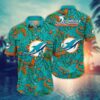 Miami Dolphins Tropical NFL Football Team Hawaiian Shirt