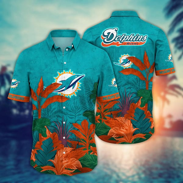 Miami Dolphins Under The Sea NFL Football Team Hawaiian Shirt Miami Dolphins Under The Sea NFL Football Team Hawaiian Shirt