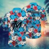 Miami Marlins Floral Paradise Hawaiian Shirt