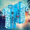 Miami Marlins Hibiscus Wave Hawaiian Shirt