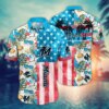 Miami Marlins Stars Stripes Tropical Hawaiian Shirt