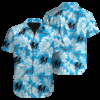 Miami Marlins Tropical Leaf Hawaiian Shirt