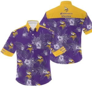 Minnesota Vikings Basic V7 NFL Football Team Hawaiian Shirt