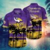 Minnesota Vikings Beach Scene NFL Football Team Hawaiian Shirt