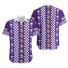 Minnesota Vikings Checkered Pattern NFL Football Team Hawaiian Shirt