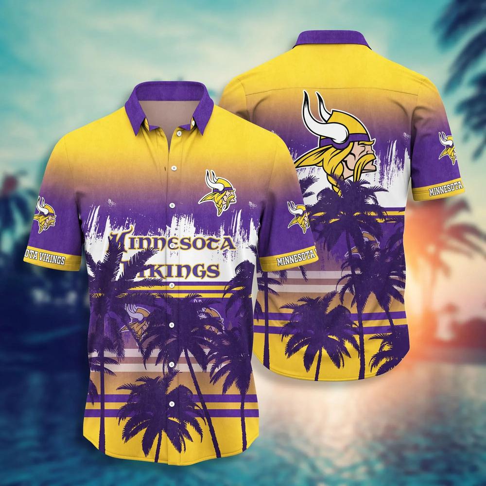 Minnesota Vikings Coastline NFL Football Team Hawaiian Shirt Minnesota Vikings Coastline NFL Football Team Hawaiian Shirt