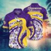 Minnesota Vikings Curve NFL Football Team Hawaiian Shirt