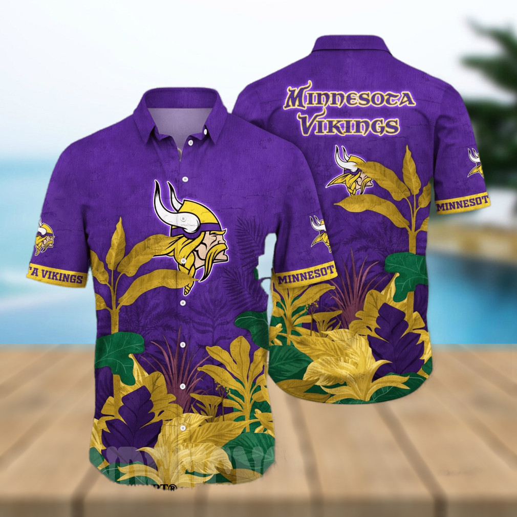 Minnesota Vikings Floral Full Print Unisex Hawaiian Shirt V1 Minnesota Vikings Floral Full Print Unisex Hawaiian Shirt V1