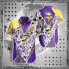 Minnesota Vikings Floral Pattern NFL Football Team Hawaiian Shirt