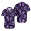 Minnesota Vikings Floral Skull V2 NFL Football Team Hawaiian Shirt