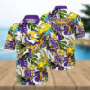 Minnesota Vikings Flower Colorful Hawaiian Shirt