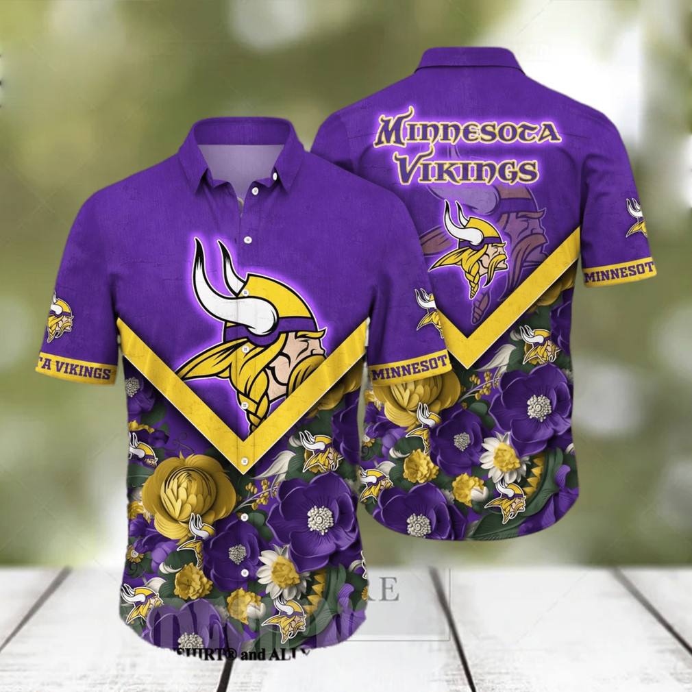 Minnesota-Vikings-Flower-Full-Printing-Classic-Hawaiian-Shirt-1