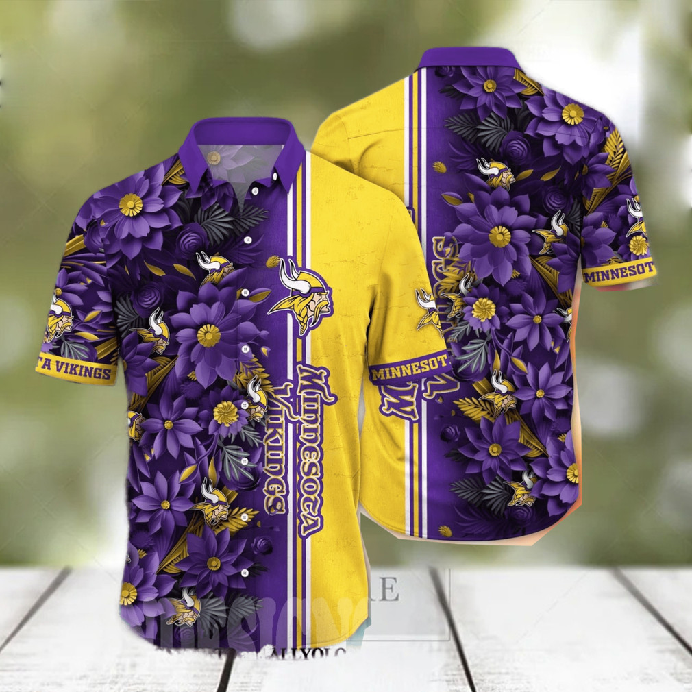 Minnesota-Vikings-Flower-Tropical-Hawaiian-Shirt-1