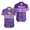 Minnesota Vikings Hibiscus NFL Football Team Hawaiian Shirt