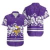 Minnesota Vikings Hibiscus Wave Hawaiian Shirt
