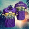 Minnesota Vikings Leaves NFL Football Team Hawaiian Shirt