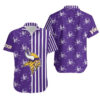 Minnesota Vikings Stripes And Skull Hawaiian Shirt