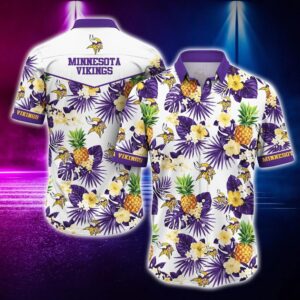 Minnesota Vikings Tropical NFL Football Team Hawaiian Shirt