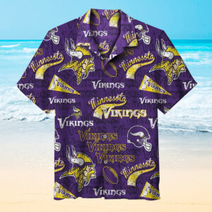 Minnesota Vikings Vintage Best For Fans Beach Hawaiian Shirt
