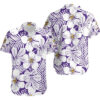 Minnesota Vikings White Floral NFL Football Team Hawaiian Shirt
