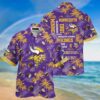 Minnesota Vikings Yellow Palm Tree NFL Football Team Hawaiian Shirt