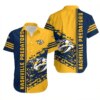 Nashville Predators Bold Stripe Hawaiian Shirt